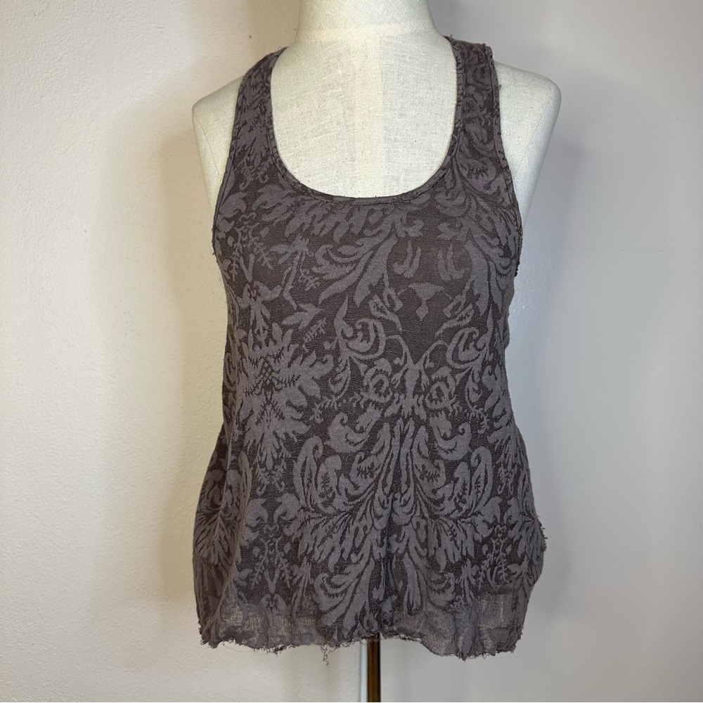 Free People racer back printed tank